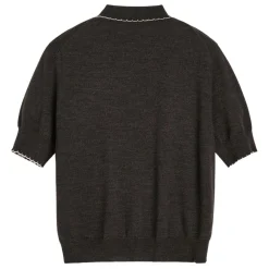 Aiayu cardigan - Disha dark brown melange