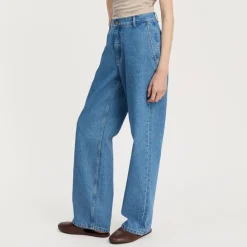 Aiayu jeans - Carlo Midwaist Wide clear blue