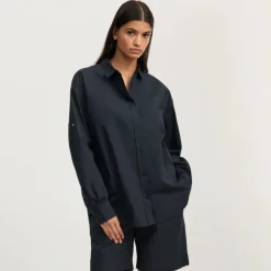 Aiayu skjorte - Shirt black navy