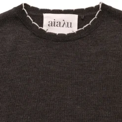 Aiayu strik - Isha dark brown melange