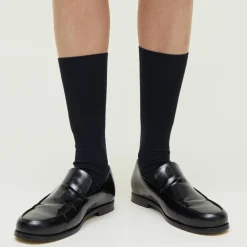 Aiayu strømper - Wool Rib black