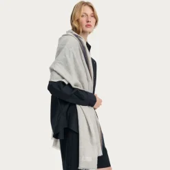 Aiayu tørklæde - Ema light grey melange