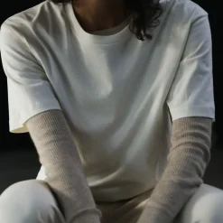 Aiayu t-shirt - Classic Circular II pure ecru