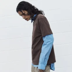 Aiayu t-shirt - Classic Circular II coffee