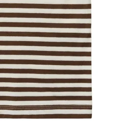 Aiayu t-shirt - Classic Circular Striped mix coffee