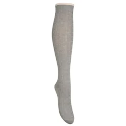 Becksöndergaard strømper - Scallop Knee grey melange