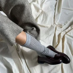 Becksöndergaard strømper - Uma Knee light grey melange