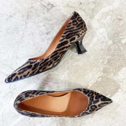 Billi Bi pump - A7462 leopardo cuoio suede