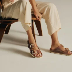 Birkenstock sandal - 1011073 Arizona Big Buckle cognac