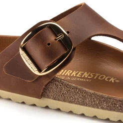 Birkenstock sandal - 1018745 Gizeh Big Buckle cognac