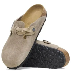 Birkenstock slip-ins - 1026694 Boston Braided taupe