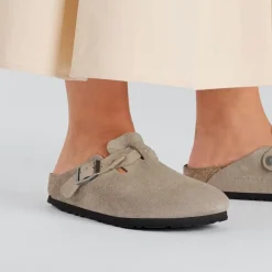 Birkenstock slip-ins - 1026694 Boston Braided taupe