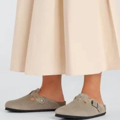 Birkenstock slip-ins - 1026694 Boston Braided taupe