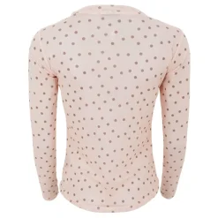 Black Colour bluse - Annie Mesh powder dot