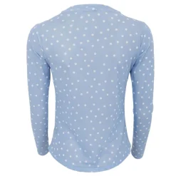 Black Colour bluse - Annie Mesh blue dot