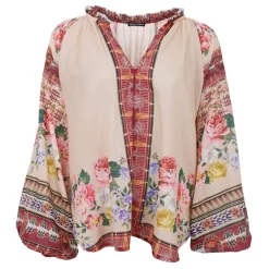 Black Colour bluse - Dahlia creme