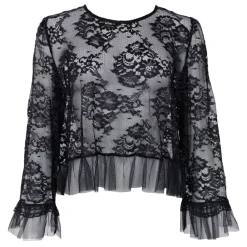 Black Colour bluse - Isabel Lace black