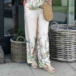 Black Colour bukser - Zennia champagne flower