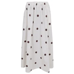 Black Colour nederdel - Abbie coffee dot