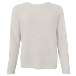 Black Colour strik - Dell LS Knit off white