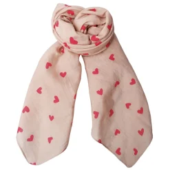 Black Colour tørklæde - Claudine Mini rose heart