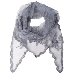 Black Colour tørklæde - Miriana steel grey