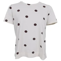 Black Colour t-shirt - Zelda S/S coffee dot