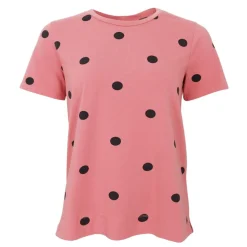 Black Colour t-shirt - Zelda S/S rose dot