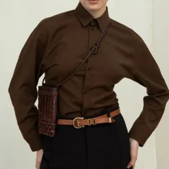 Cala Jade mobiltaske - Mia Twill Cross-body umber