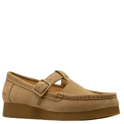 Clarks loafers - Wallabee T-bar dark sand