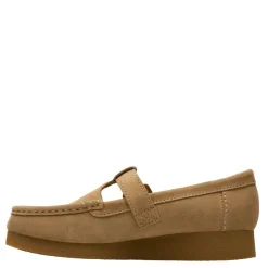 Clarks loafers - Wallabee T-bar dark sand