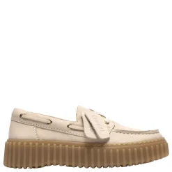 Clarks sko - Torhill Boat cream nubuck