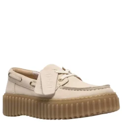 Clarks sko - Torhill Boat cream nubuck