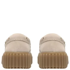 Clarks sko - Torhill Boat cream nubuck