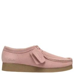 Clarks sko - Wallabee dark light pink suede
