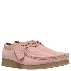 Clarks sko - Wallabee dark light pink suede
