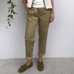 Co'couture bukser - Cotton Crisp khaki
