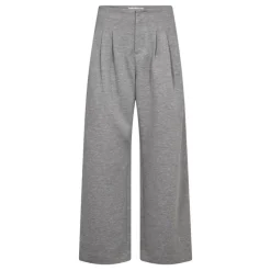 Co'couture bukser - Lance Pleat Sweat grey melange