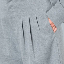 Co'couture bukser - Lance Pleat Sweat grey melange