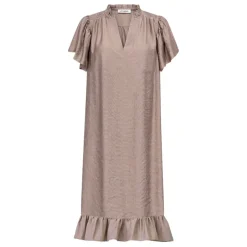Co'couture kjole - Hera Crop Frill walnut