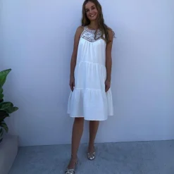 Co'couture kjole - Hera Lace Crop off white