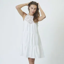 Co'couture kjole - Hera Lace Crop off white