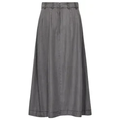 Co'couture nederdel - Anya Denim Pleat mid grey
