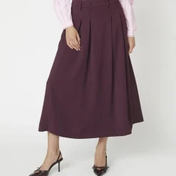 Co'couture nederdel - Anya Pleat winered