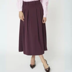 Co'couture nederdel - Anya Pleat winered