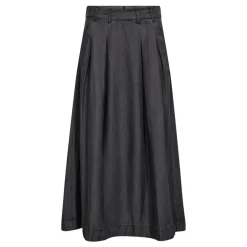 Co'couture nederdel - Anya Denim Pleat black