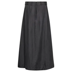 Co'couture nederdel - Anya Denim Pleat black