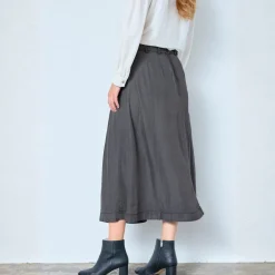 Co'couture nederdel - Anya Denim Pleat black