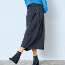 Co'couture nederdel - Luna Pocket Pleat mid grey