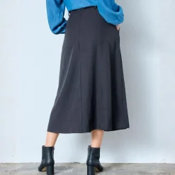 Co'couture nederdel - Luna Pocket Pleat mid grey